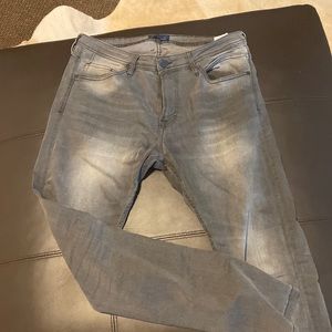 Zara men’s washed out black/grey slim jeans